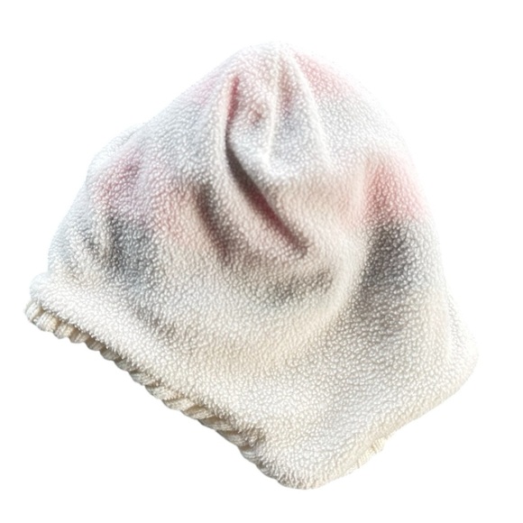 H&M Girls 4-8Y White Polka Dot Fleece Lined Winter Toque - Picture 3 of 5